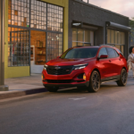 A parked Chevy lease SUV
