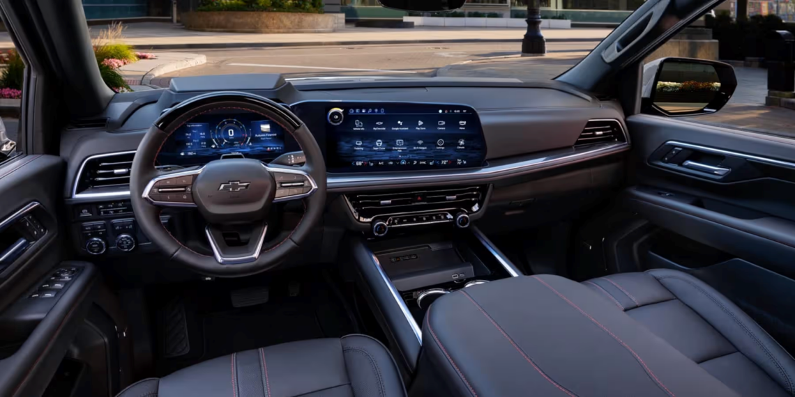 Dashboard of the 2026 Chevrolet Tahoe